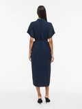 Vijacota S/S Midi Shirt Dress van Vila – Jurken voor dames | Meisjes Brugge