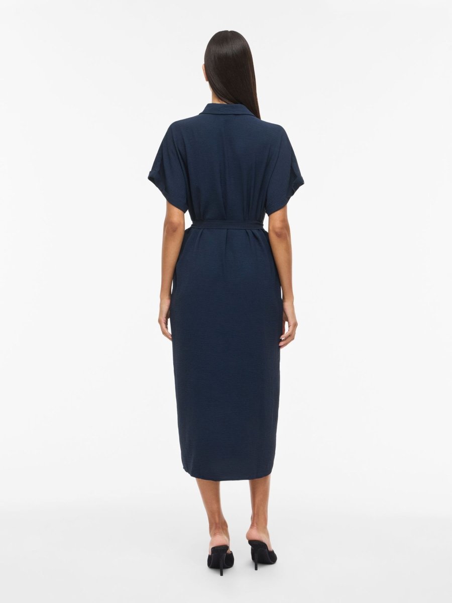 Vijacota S/S Midi Shirt Dress van Vila – Jurken voor dames | Meisjes Brugge