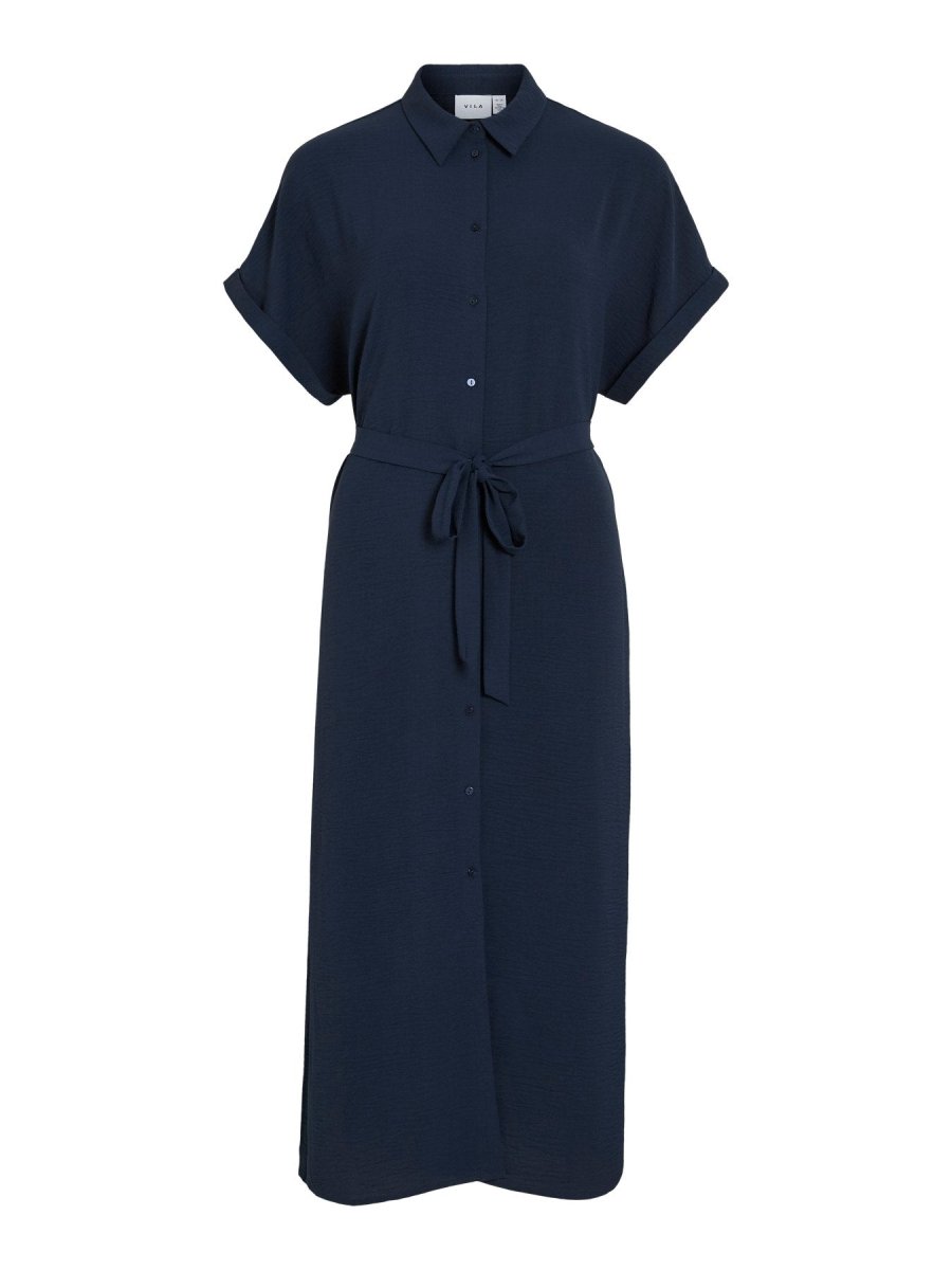 Vijacota S/S Midi Shirt Dress van Vila – Jurken voor dames | Meisjes Brugge