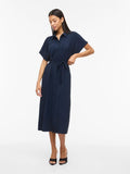 Vijacota S/S Midi Shirt Dress van Vila – Jurken voor dames | Meisjes Brugge