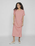Jurken - Vijada Crew Neck S/S Ankle Dress van Vila