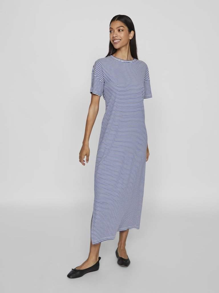 Jurken Vijada Crew Neck S/S Ankle Dress van Vila