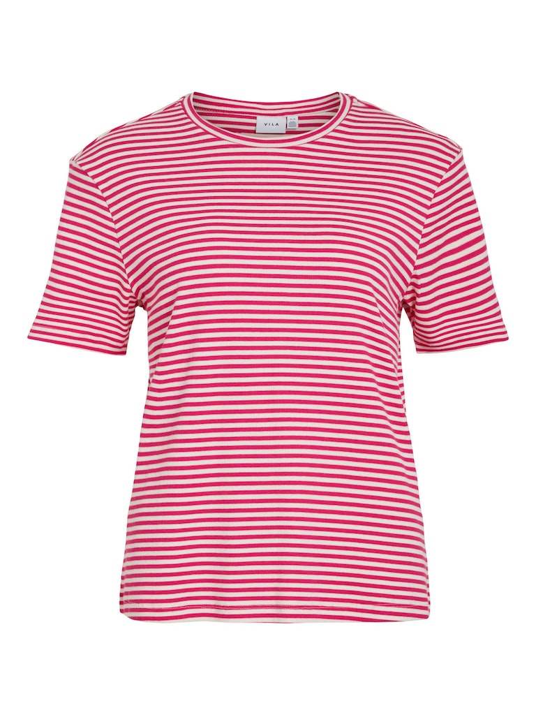 Vijada New O - Neck S/S T-Shirt - koop T-shirts van Vila bij Meisjes Brugge