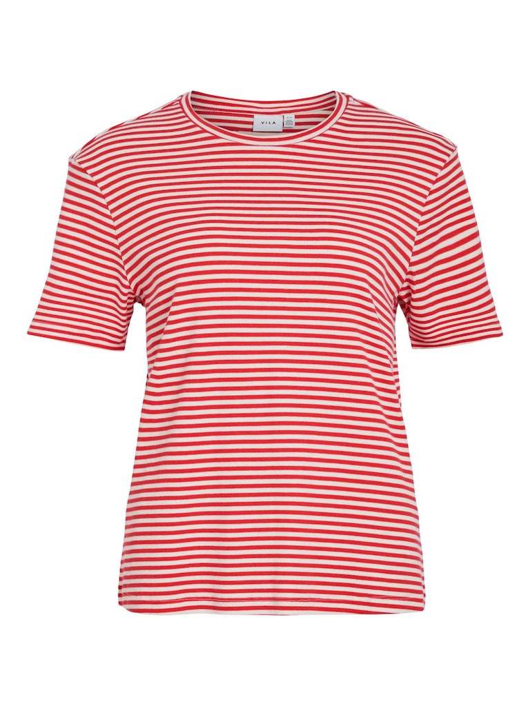 Vijada New O - Neck S/S T-Shirt - koop T-shirts van Vila bij Meisjes Brugge