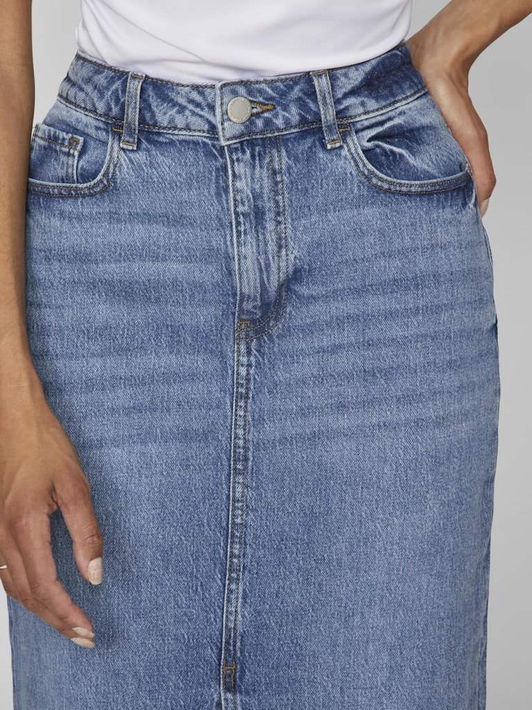 Vijaf Hw Midi Denim Skirt - Noos van Vila – Rokken voor dames | Meisjes Brugge