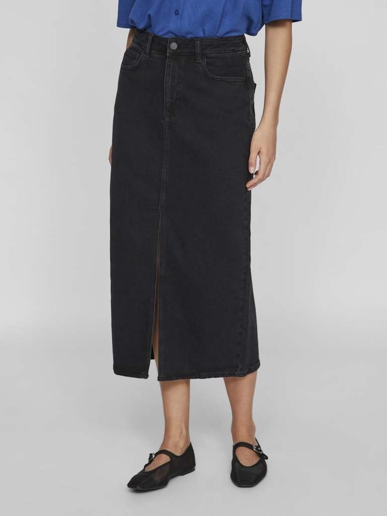 Vijaf Hw Midi Denim Skirt - Noos van Vila – Rokken voor dames | Meisjes Brugge