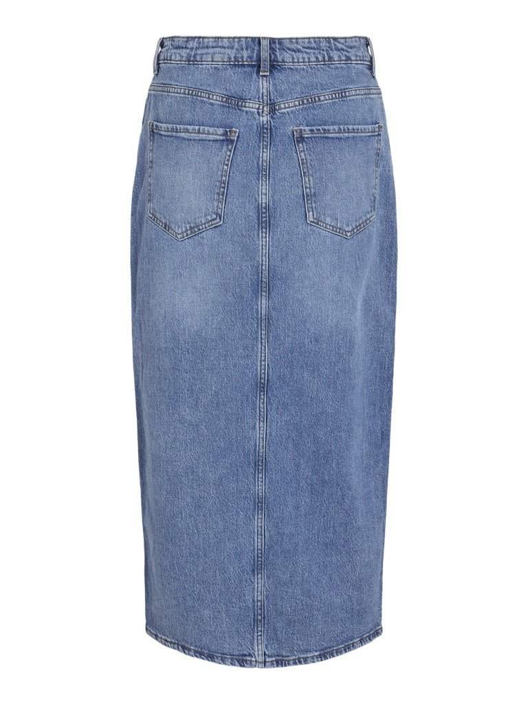 Vijaf Hw Midi Denim Skirt - Noos van Vila – Rokken voor dames | Meisjes Brugge