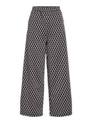 Birch Broeken - Vijaquard Hw 7/8 Wide Pants van Vila