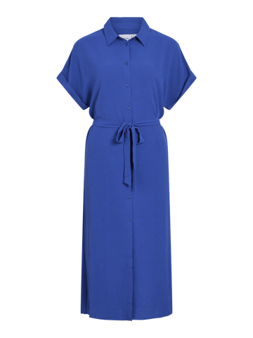 Vijoka S/S Midi Shirt Dress/Lc – Jurken voor dames in kleur | Meisjes