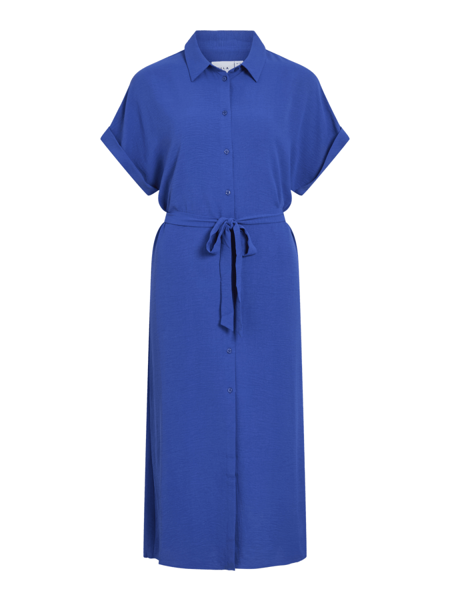 Vijoka S/S Midi Shirt Dress van Vila – Jurken voor dames | Meisjes Brugge