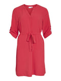 Vijosa 3/4 V-Neck Dress van Vila – Jurken voor dames | Meisjes Brugge