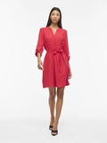 Vijosa 3/4 V-Neck Dress van Vila – Jurken voor dames | Meisjes Brugge