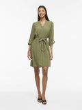 Vijosa 3/4 V-Neck Dress van Vila – Jurken voor dames | Meisjes Brugge