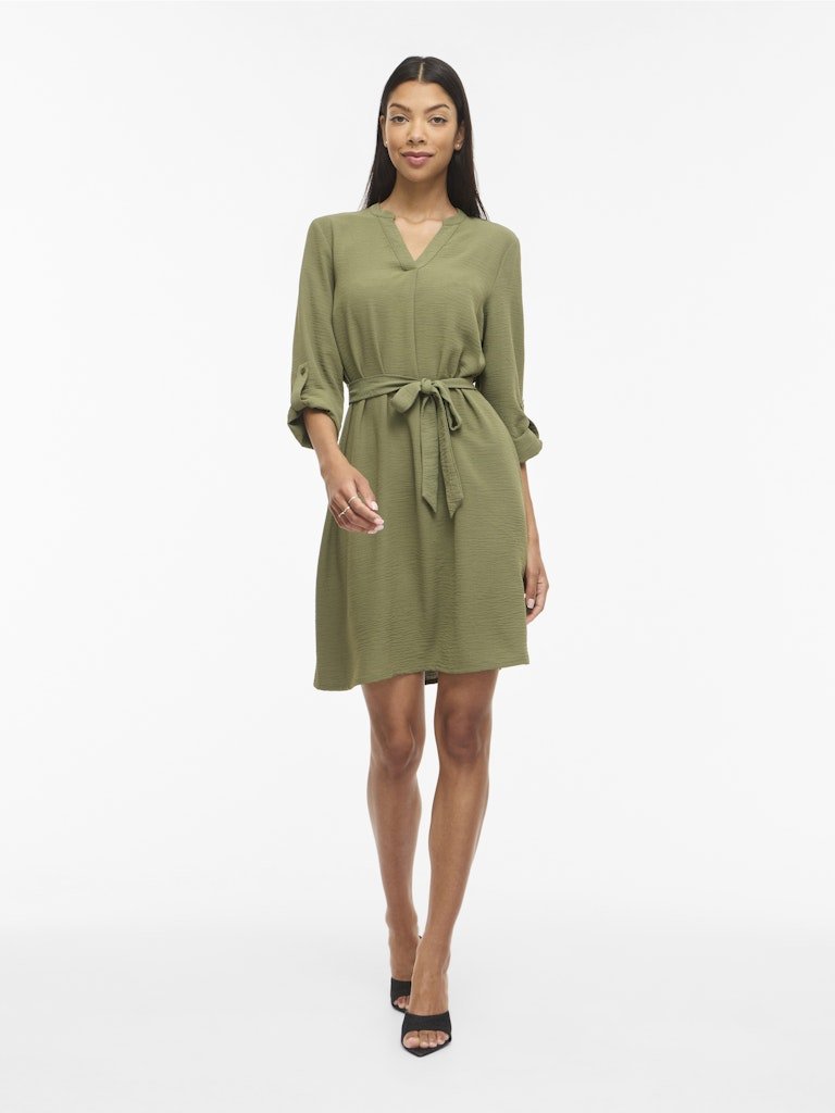 Vijosa 3/4 V-Neck Dress van Vila – Jurken voor dames | Meisjes Brugge
