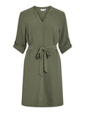 Vijosa 3/4 V-Neck Dress van Vila – Jurken voor dames | Meisjes Brugge