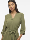 Vijosa 3/4 V-Neck Dress van Vila – Jurken voor dames | Meisjes Brugge