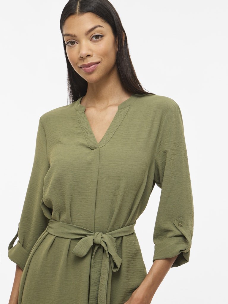 Vijosa 3/4 V-Neck Dress van Vila – Jurken voor dames | Meisjes Brugge