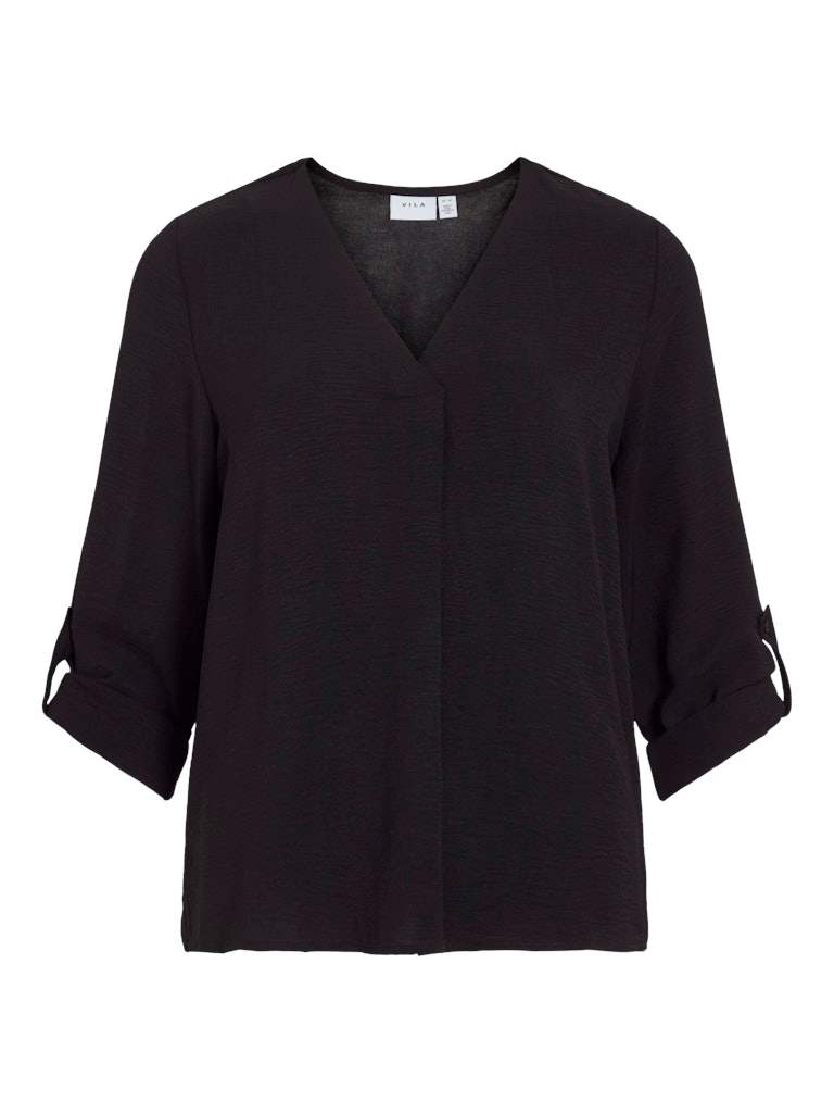 Vijosa 3/4 V-Neck Top Noos - SS25 van Vila – Tops voor dames | Meisjes Brugge