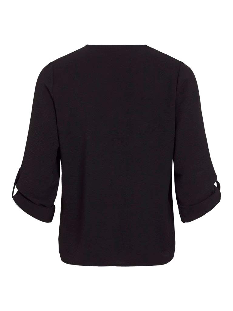 Vijosa 3/4 V - Neck Top Noos - SS25 - koop Tops van Vila bij Meisjes Brugge