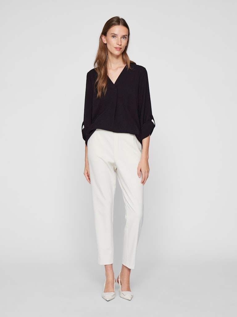 Vijosa 3/4 V - Neck Top Noos - SS25 - koop Tops van Vila bij Meisjes Brugge