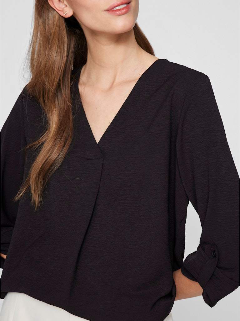 Vijosa 3/4 V-Neck Top Noos - SS25 van Vila – Tops voor dames | Meisjes Brugge