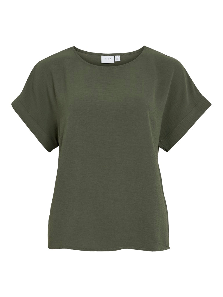 Vijosa S/S Top Noos - SS25 - koop Tops van Vila bij Meisjes Brugge