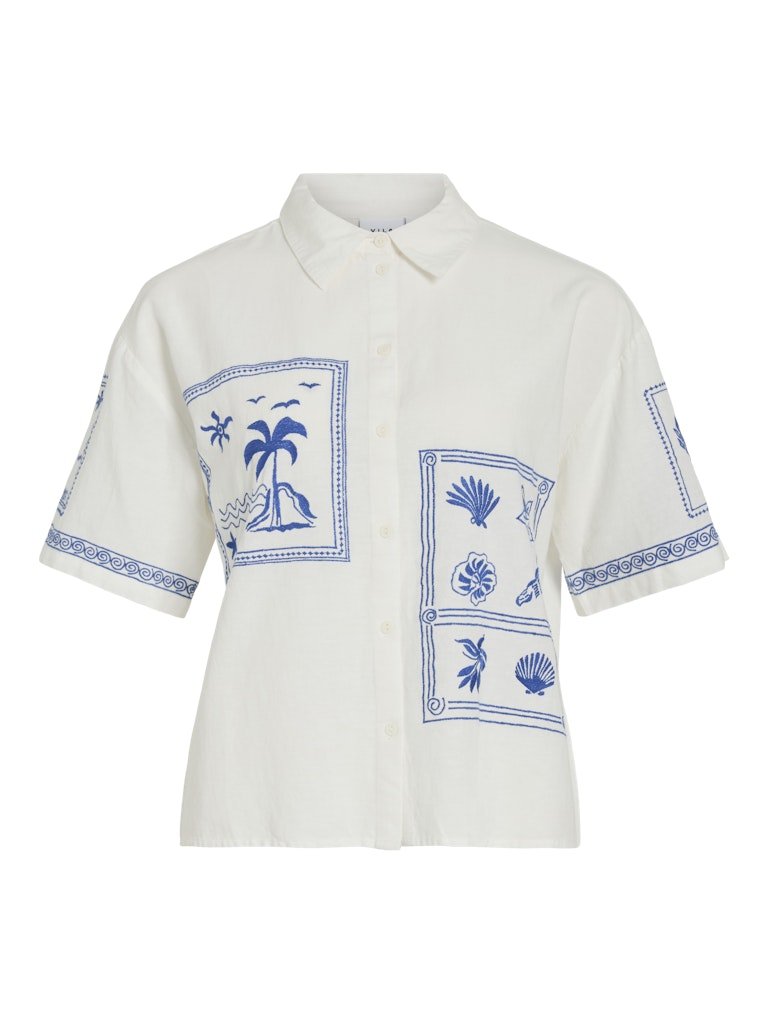 Vikam S/S Sleeve Shirt van Vila – Shirts voor dames | Meisjes Brugge