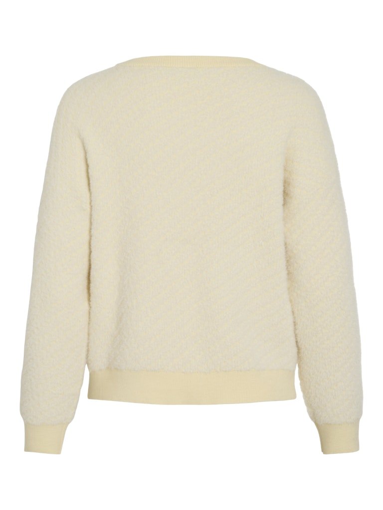 Vikashley O-Neck L/S Jacquard Knit van Vila – Pulls voor dames | Meisjes Brugge