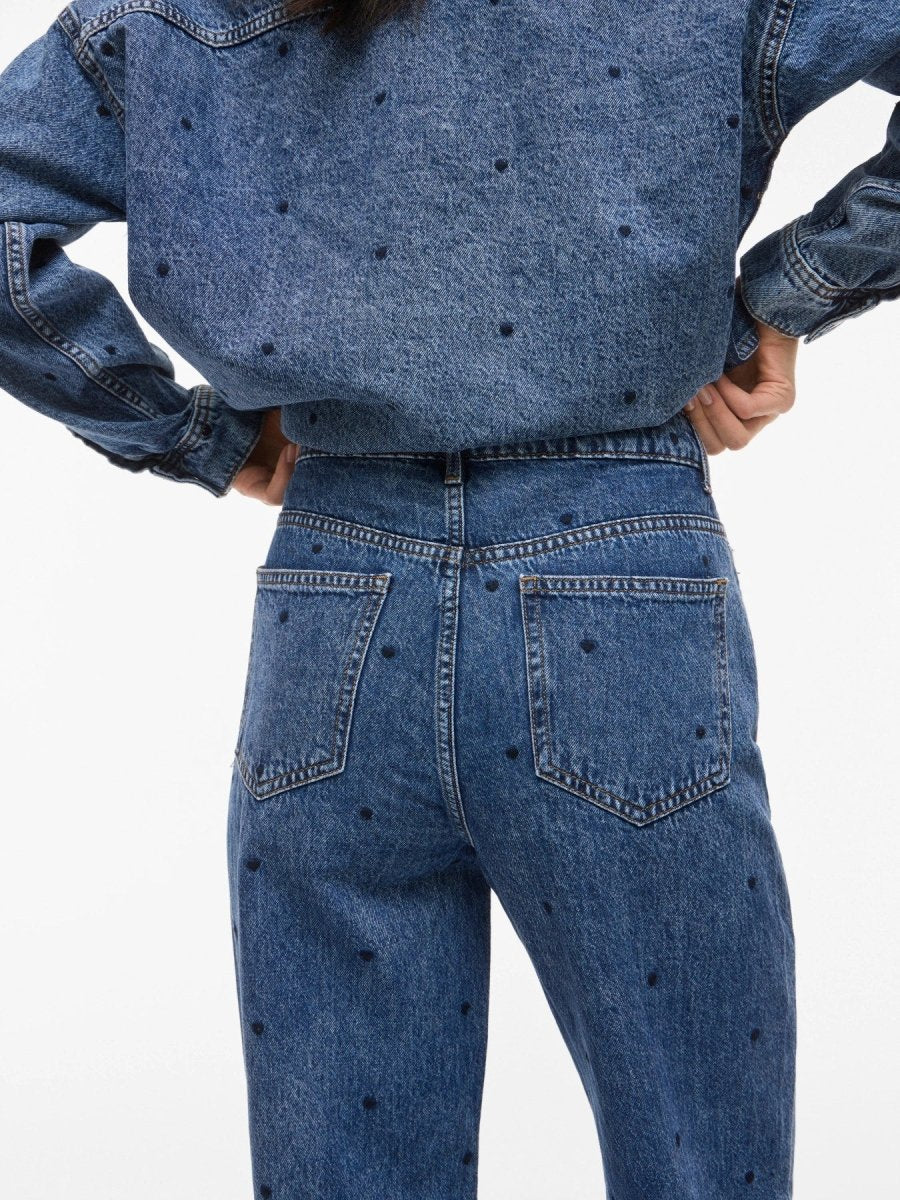 Jeans - Vikelly Hw Straght Denim Jeans Cre Mbd van Vila