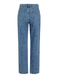 Jeans - Vikelly Hw Straght Denim Jeans Cre Mbd van Vila