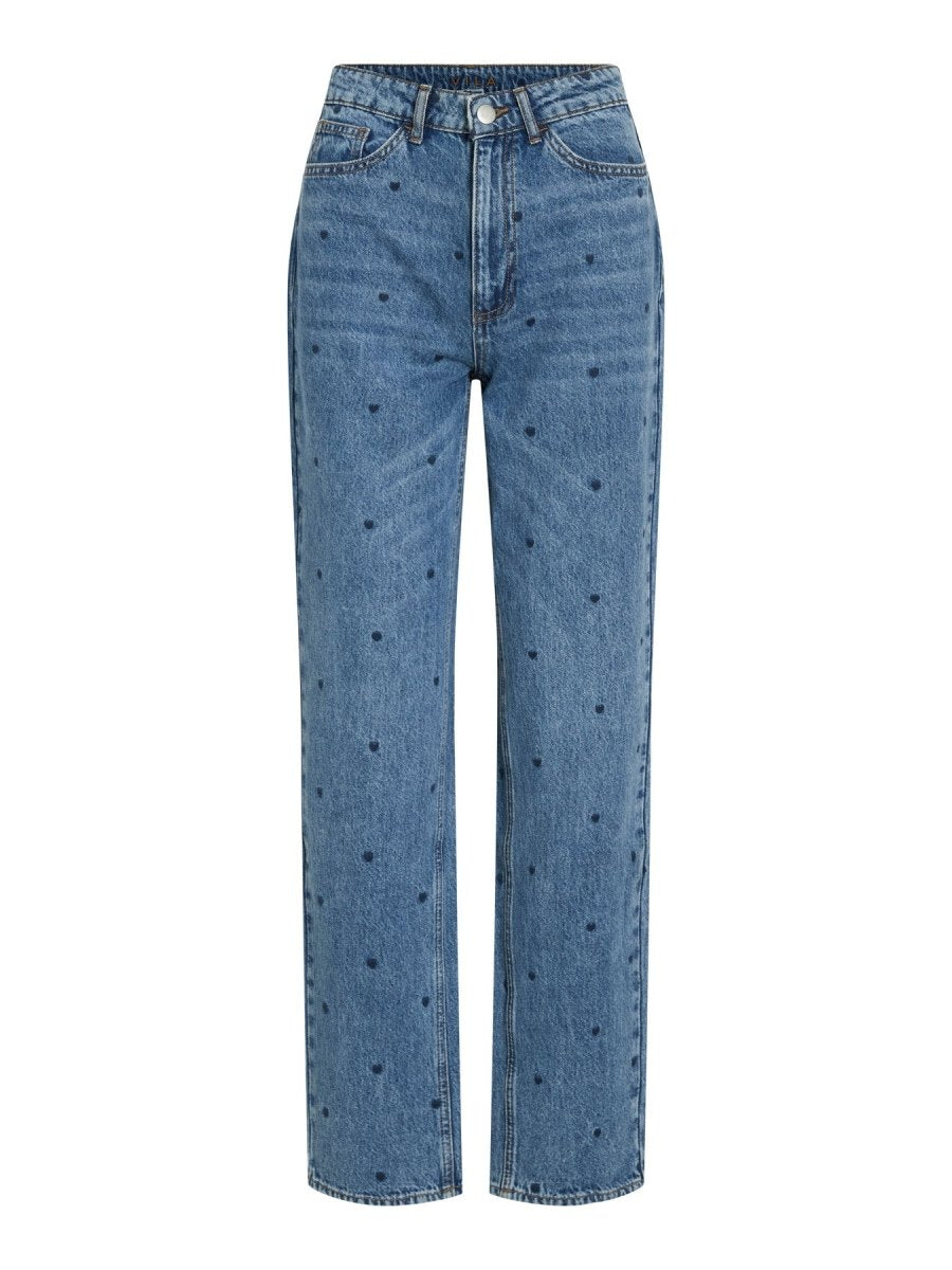 Jeans - Vikelly Hw Straght Denim Jeans Cre Mbd van Vila