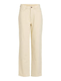 Jeans Vikelly Jaf Hw Straight Jeans Beige - Noos van Vila