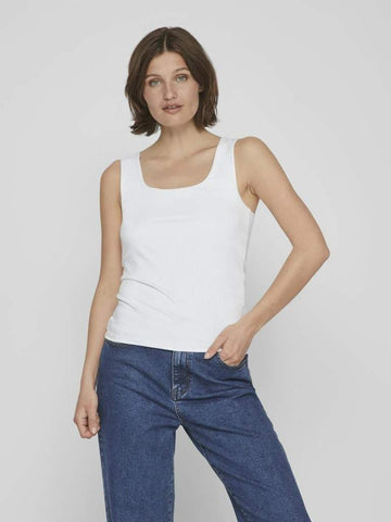 Vikenza U - Neck S/L Tank Top - Noos - koop Tops van Vila bij Meisjes Brugge
