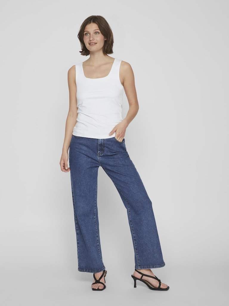 Vikenza U - Neck S/L Tank Top - Noos - koop Tops van Vila bij Meisjes Brugge