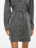 Jurken - Vikiki L/S Denim Shirt Dress van Vila