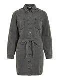 Jurken - Vikiki L/S Denim Shirt Dress van Vila