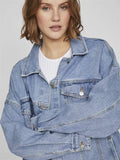 Light Blue Denim Jassen - Vikira Denim Jacket van Vila