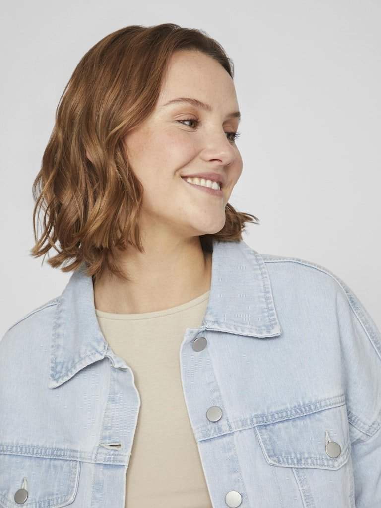 Vikira Short Denim Jacket van Vila – Jassen voor dames | Meisjes Brugge