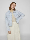 Vikira Short Denim Jacket - koop Jassen van Vila bij Meisjes Brugge