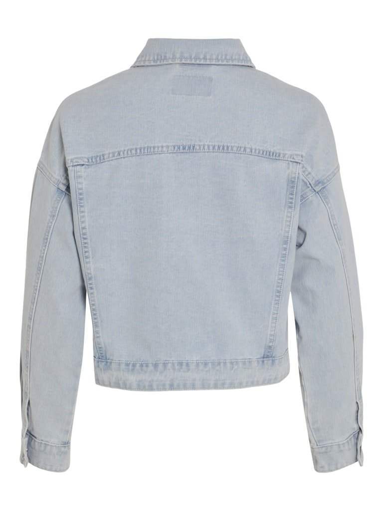 Vikira Short Denim Jacket - koop Jassen van Vila bij Meisjes Brugge