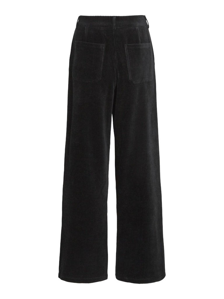 Black beauty Broeken - Vikita Rw Wide Corduroy Pants Noos van Vila