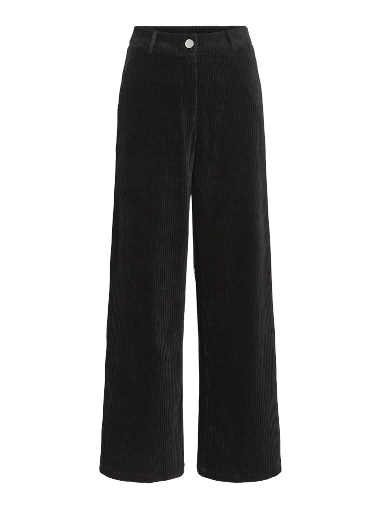 Black beauty Broeken - Vikita Rw Wide Corduroy Pants Noos van Vila