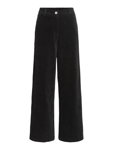 Black beauty Broeken - Vikita Rw Wide Corduroy Pants Noos van Vila