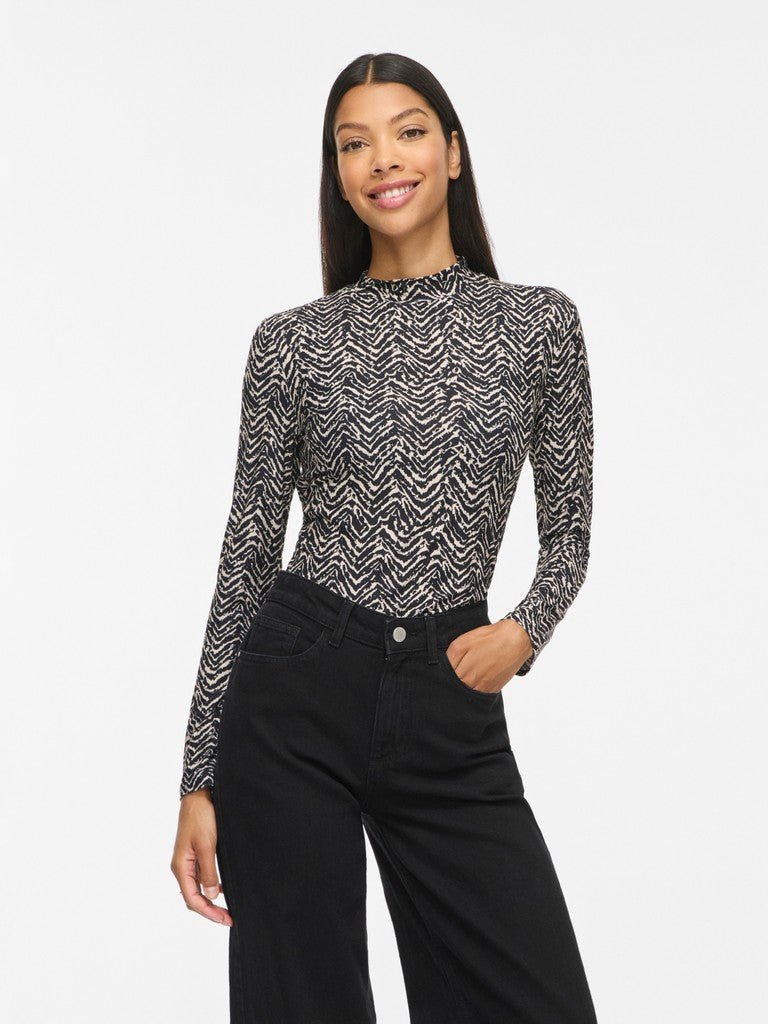 Vileoa L/S High Neck Top Noos van Vila – Tops voor dames | Meisjes Brugge