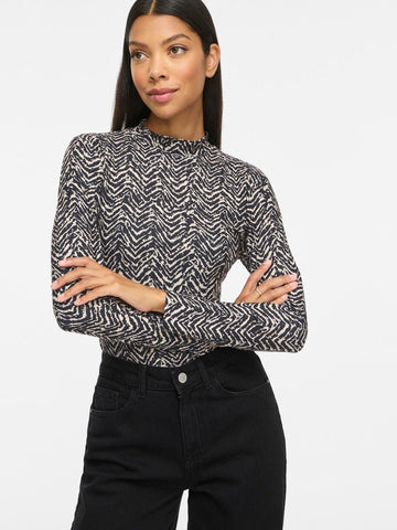 Vileoa L/S High Neck Top Noos van Vila – Tops voor dames | Meisjes Brugge