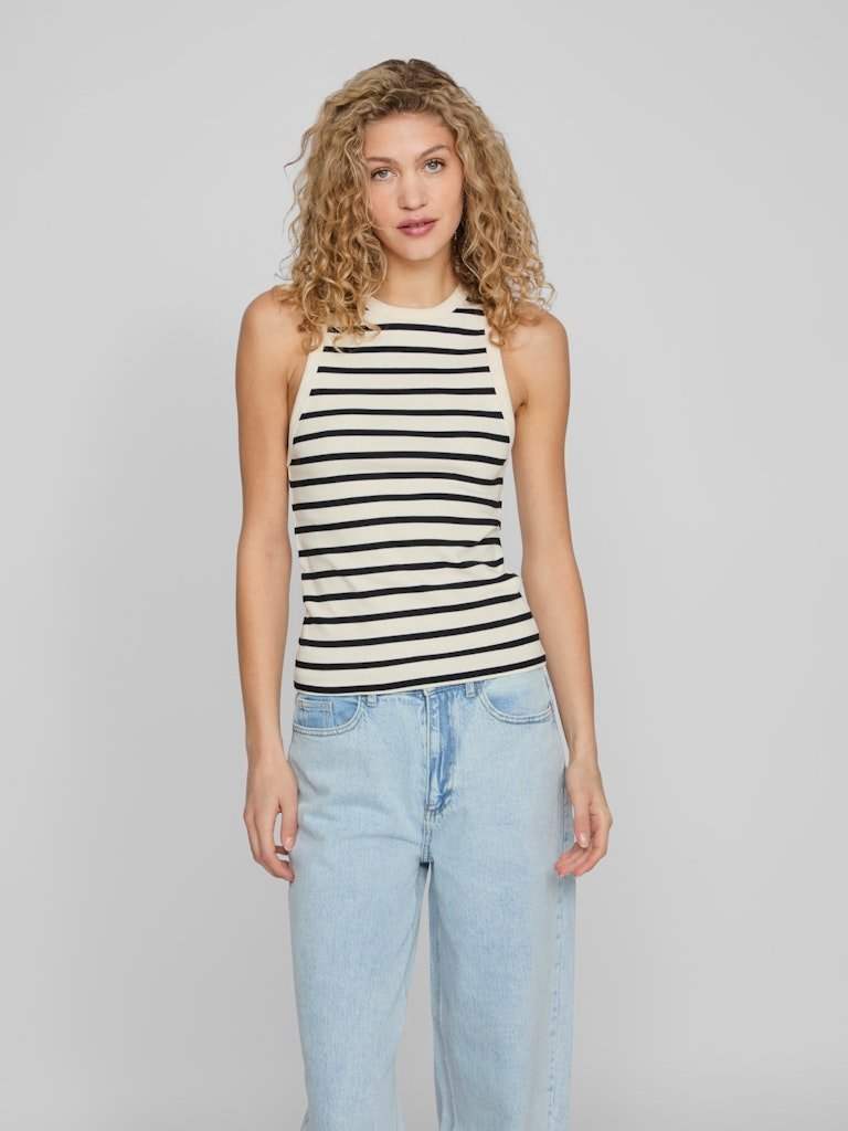 Vilibena O - Neck S/L Top - koop Tops van Vila bij Meisjes Brugge