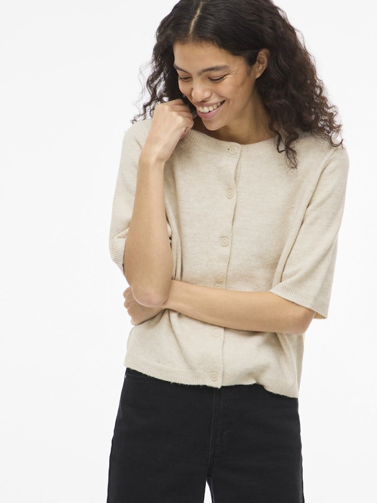 Viliga 2/4 O-Neck Knit Cardigan Noos van Vila – Cardigans voor dames | Meisjes Brugge
