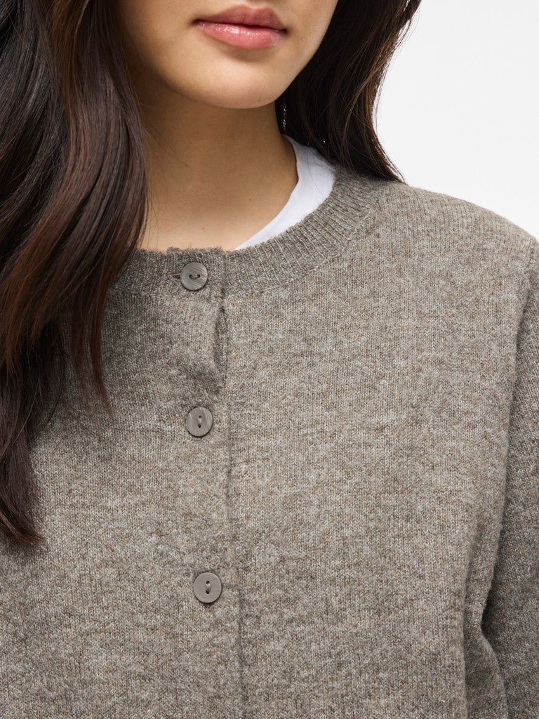 Viliga 2/4 O-Neck Knit Cardigan Noos - Falcon van Vila – Cardigans voor dames | Meisjes Brugge
