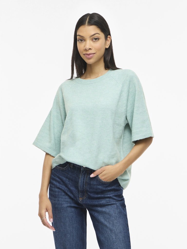 Viliga 2/4 O-Neck Knit Top Noos van Vila – Pulls voor dames | Meisjes Brugge