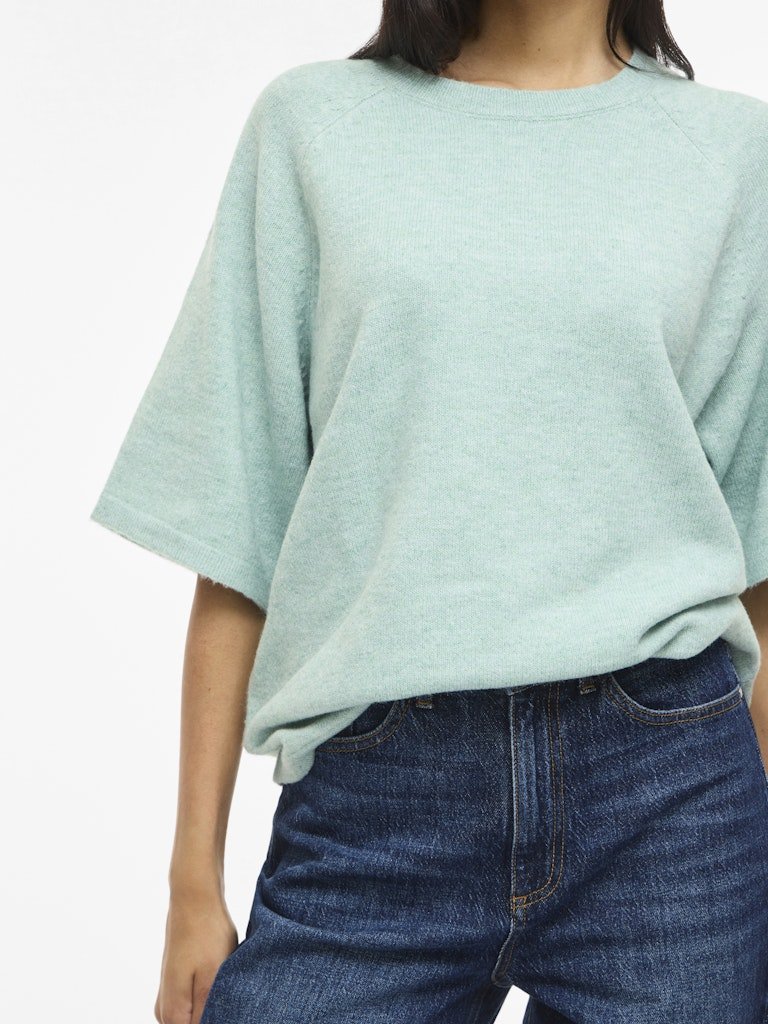 Viliga 2/4 O - Neck Knit Top Noos - koop Pulls van Vila bij Meisjes Brugge